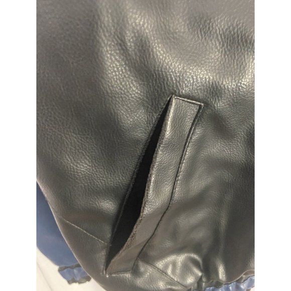 NFL Nashville Tennessee Titans Jacket Size Large Faux Leather Zip Front - Picture 10 of 16